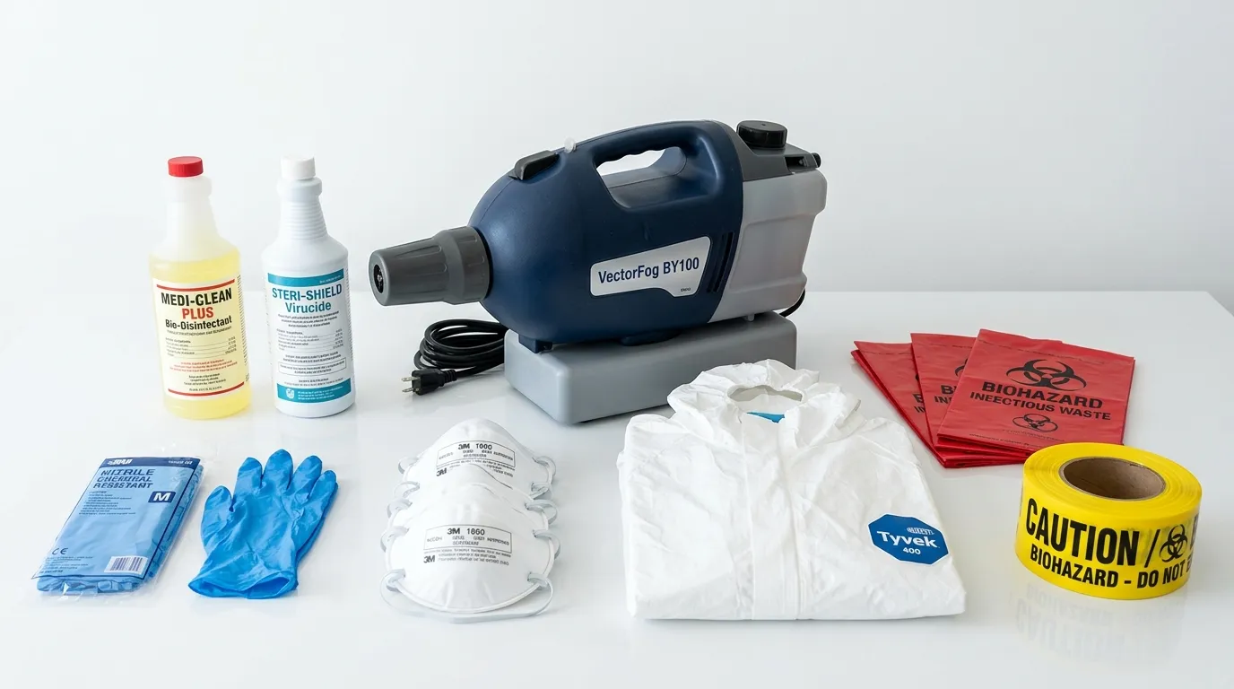 Professional biohazard remediation crew working in Carlisle